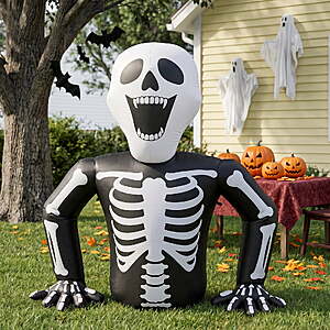 $19.99: Ktaxon 6' Halloween Inflatables Light Up Skeleton w/ 3 LED Lights at Walmart.com