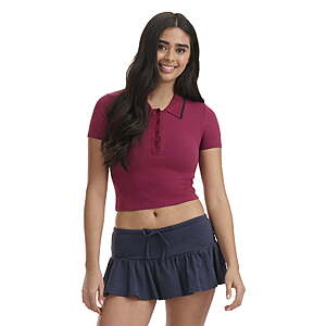 $4.04: Mills by Millie Bobby Brown Women's Cut and Sew Polo, Sizes XXS-XXL at Walmart.com