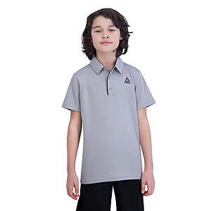 $3.63: Reebok Boy's Performance Polo Uniform Shirt, Sizes 4-12, Sleet at Walmart.com