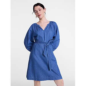 $9.99: Scenario Women's and Women's Plus Mini Dress with Long Balloon Sleeves, Sizes XS-4X at Walmart.com