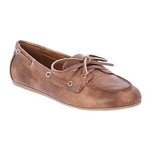 Time and Tru Women's Boat Shoes (Brown, Size 6-9.5) $7.17 + Free S&H w/ Walmart+ or $35+