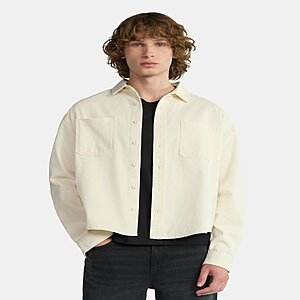 $6.14: No Boundaries Men's Twill Shirt with Long Sleeves, 2XL-5XL, White Sand at Walmart.com