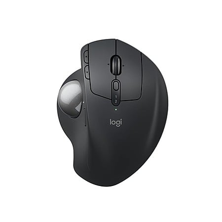 $79.99*:Logitech MX Ergo S Advanced Wireless Trackball Mouse – USB-C Rechargeable, Ergonomic, Bluetooth & Encrypted Dongle, 6 Programmable Buttons for PC/Mac (Graphite)