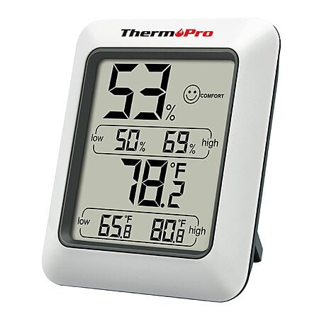 $9.99*:ThermoPro TP50 Digital Hygrometer Indoor Thermometer Room Thermometer and Humidity Gauge with Temperature Humidity Monitor