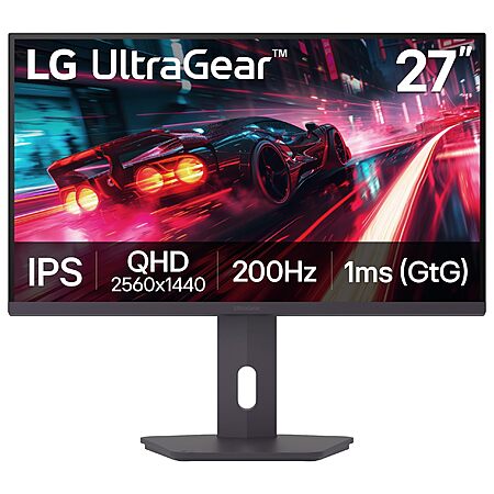 $169.99*: LG 27G610A-B 27" Ultragear QHD Gaming Monitor – 200Hz, 1ms, AMD FreeSync, VESA DisplayHDR 400 at Amaozn.com