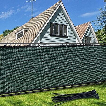 $29.99*:Privacy Screen Fence, TOTU 6ft x 50ft Heavy Duty Net Cover, for Wall Garden Yard Outdoor Home Decoration, Green at Amazon.com