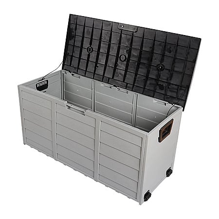 $40.29*:75Gallon Outdoor Storage Box Rattan Garden Cushion Organizer Patio Deck Cabinet at ebay