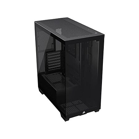CORSAIR 3500X Mid-Tower ATX PC Case, Panoramic Tempered Glass, Reverse Connection, No Fans Included, Black $56 at Woot!