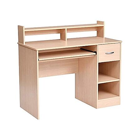 42.1" Rockpoint Axess Computer Desk w/ Storage (Natural Maple) $59.99 + Free Shipping w/ Prime at Woot!