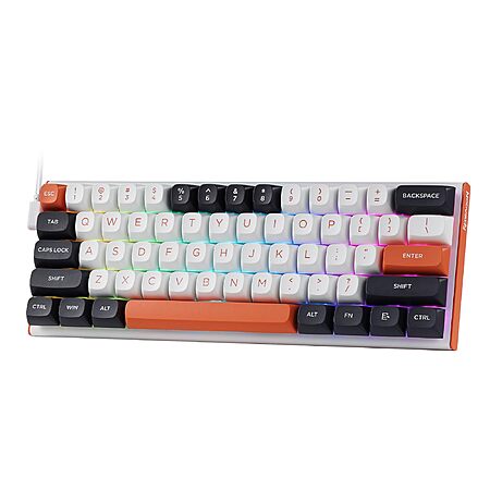 [AC] $22.49*:60% 61-Key Redragon K683 Magnetic Hall Effect Wired Keyboard (Orange, HE Switch) at Amazon