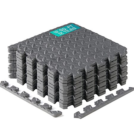$12.85*:12 Pack Yes4All EVA Interlocking Mats(12"x12" , 7/16" Thickness, 11 SQFT) at Amazon