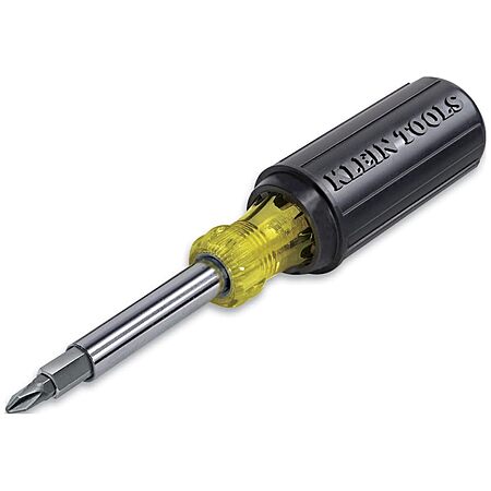 $11.98*:Klein Tools 11-in-1 Multi Bit Screwdriver & Nut Driver w/ Cushion Grip Handle at Amazon
