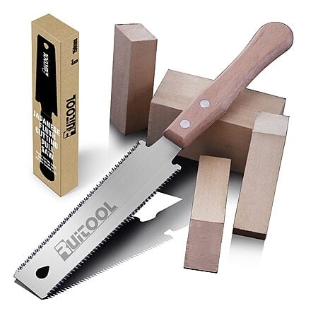 $11.19*: 6" Ruitool Japanese Double Sided Edge Pull 14/17 TPI Hand Saw at Amazon