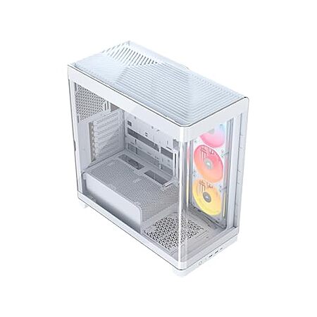 $90: CORSAIR 4500X LX RGB Mid-Tower PC Case – White, 3 Fans, Panoramic Glass, Modular Customization at Woot!