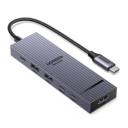 $14: UGREEN Revodok Pro USB-C Hub 6 in 1 10Gbps 4K 60Hz HDMI, 100W Power Delivery for MacBook Pro/Air, iPad Pro, Thinkpad Rog Ally and More at Amazon