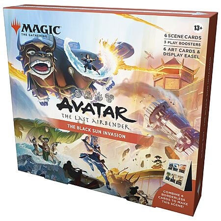 YMMV $29.98: Magic: The Gathering Avatar: The Last Airbender Scene Box 1, 6 Foil Cards, 3 Boosters, Display Easel at Amazon