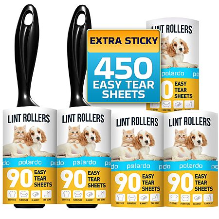[ymmv]5-Pack 90-Sheet Large Pet Hair Lint Rollers $3.94 w/ S&S + Free Shipping w/ Prime or on $35+
