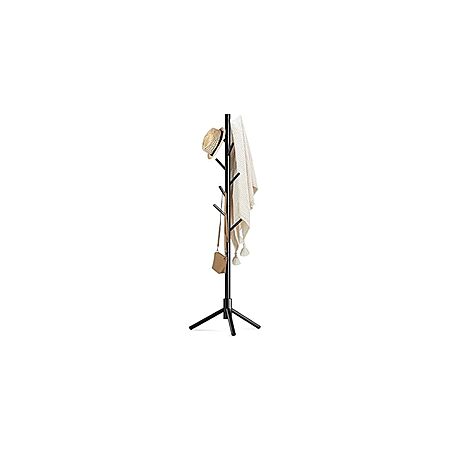 $12.99: Wooden Coat Rack Stand with 8 Hooks at Woot!
