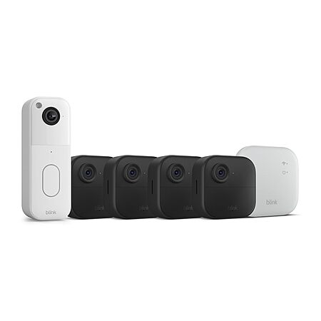 [Prime] Blink Video Doorbell + Outdoor 4 XR – Wireless smart security cameras(Black/White) $104.99 + Free S&H at Amazon