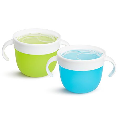 2 Pack Munchkin Snack Catcher Toddler Snack Cups Containers, Blue/Green $5.99 + Free S&H w/ Prime or $35+