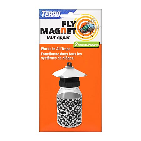 TERRO T382 Fly Magnet Replacement Bait(2 Fly Magnet Trap Attractants) $4.99 + Free S&H w/ Prime or $35+