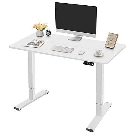 Homall 40" × 24" Electric Height Adjustable Standing Desk(White) $62.69 + Free S&H at Walmart
