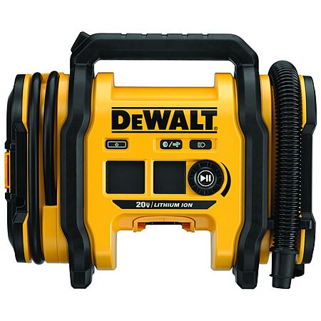 $89.99: DEWALT 20V MAX Corded / Cordless Air Inflator (Tool Only), DCC020IB at Bomgaars, Free Pickup