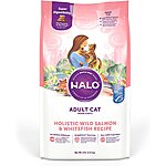 Halo Adult Dry Cat Food, Wild Salmon &amp; Whitefish 6-Pound Bag $10.97 w/5+ items S&amp;S or $11.58 S&amp;S at Amazon
