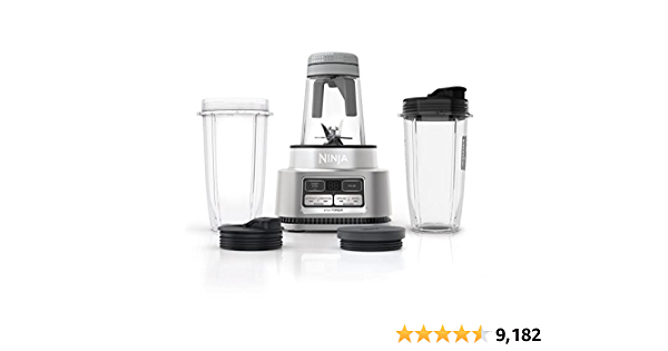 Ninja SS101 Foodi Smoothie Maker & Nutrient Extractor* 1200 WP, 6 Functions Smoothies, Extractions*, Spreads, smartTORQUE, 14-oz. Smoothie Maker, (2) To-Go Cups & Lids, S - $34.29