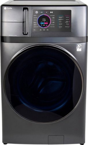 GE Profile - 4.8 cu. ft. UltraFast Combo Electric Washer & Dryer with Ventless Heat Pump Technology - Carbon Graphite $1974.99