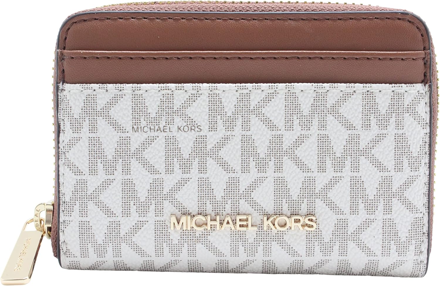 Michael Kors Women's Card Case Wallet, Vanilla, Small $50