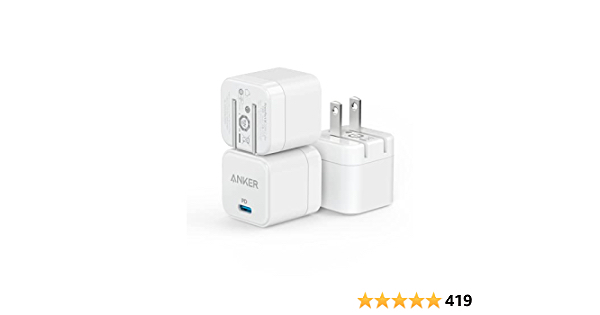 USB C Charger, Anker 3-Pack 20W Fast Charger with Foldable Plug, PowerPort III 20W Cube Charger for iPhone 13/13 Mini/13 Pro/13 Pro Max/12, Galaxy, Pixel 4/3, iPad/iPad M - $27