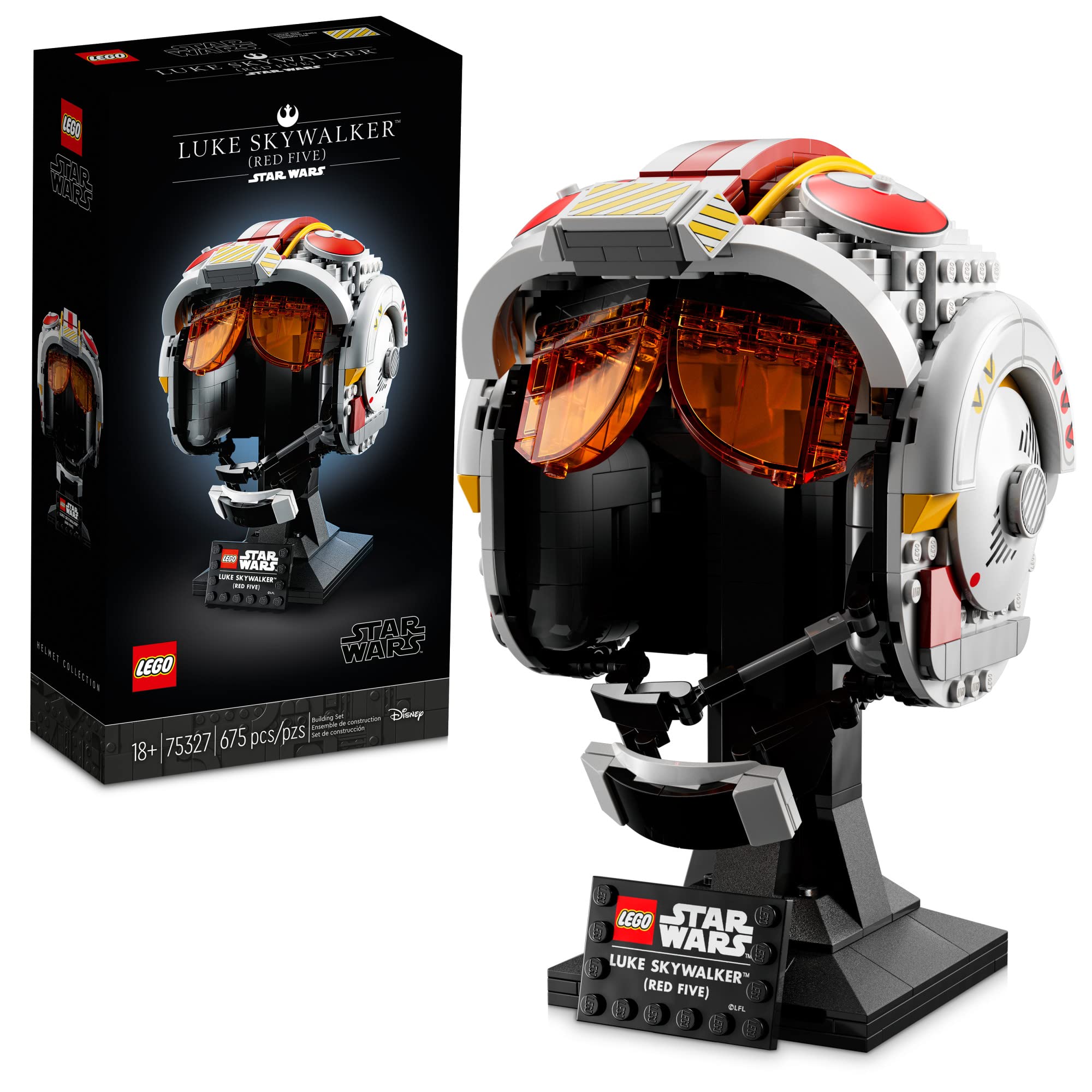LEGO Star Wars Luke Skywalker (Red Five) Helmet 75327 Fun, Creative Building Kit for Adults; Collectible, Brick-Built Star Wars Memorabilia for Display (675 $55.99 + Free Shipping