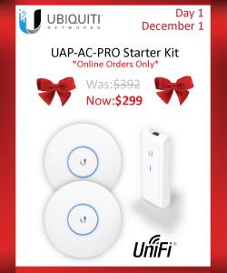 Ubiquiti Networks UAP-AC-Pro-Kit UAP-AC-Pro Starter Kit w/ Cloud Key - Online Only $299