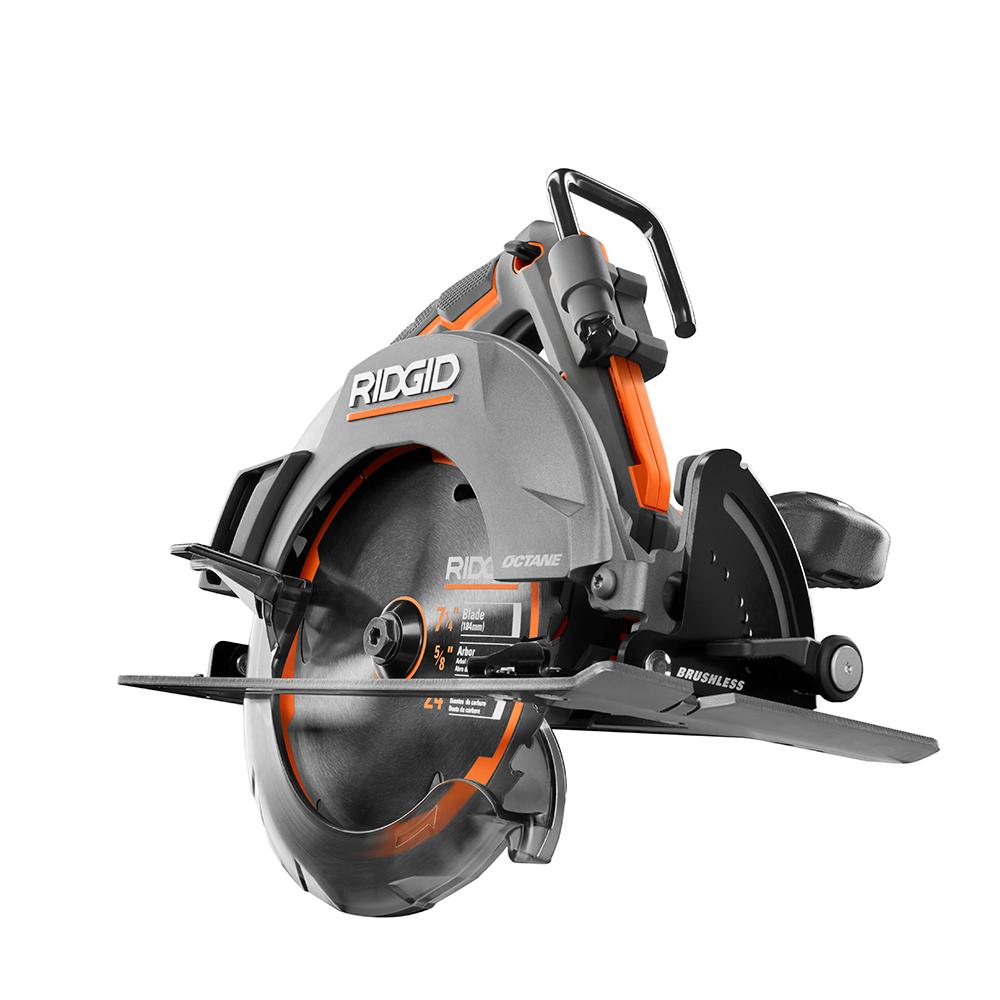 RIDGID Factory Reconditioned 18 Volt OCTANE Brushless 7-1/4 In. Circular Saw $47.99 plus $9.99 shipping