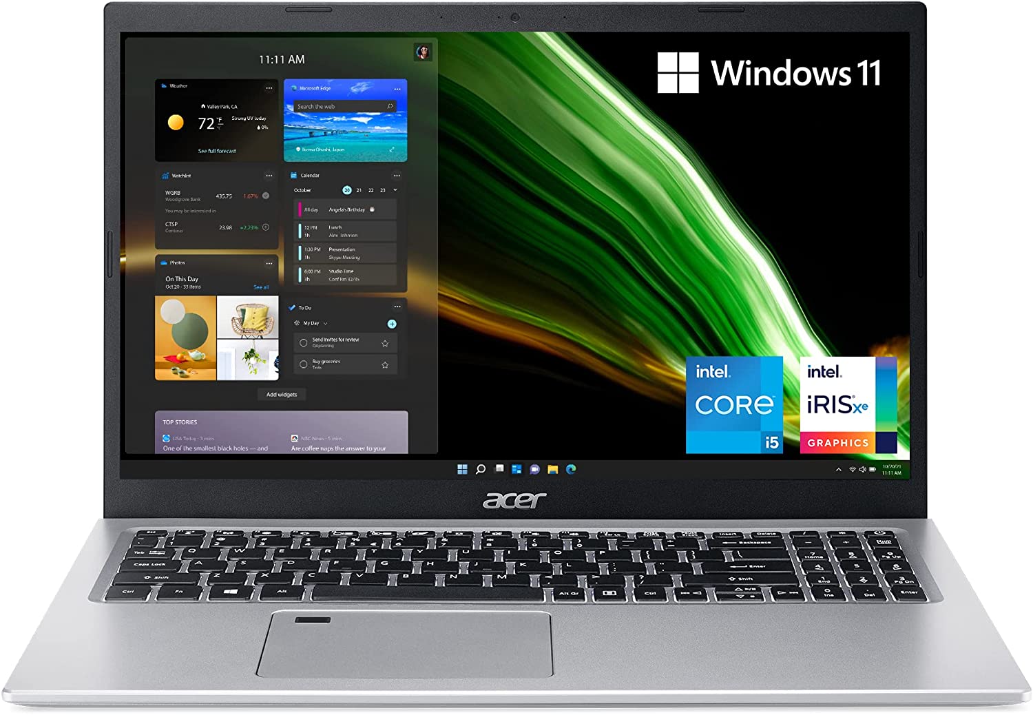 Amazon: Acer Aspire 5 A515-56-53S3 Laptop | 15.6" Full HD IPS Display | 11th Gen Intel Core i5-1135G7 | Intel Iris Xe Graphics | 8GB DDR4 | 256GB SSD | WiFi 6 $549.99