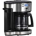 Amazon: Hamilton Beach 2-Way Brewer Coffee Maker, Single-Serve and 12-Cup Pot, Black/Stainless Steel(49980A), Carafe - $45 w/ Free Shipping @ Amazon