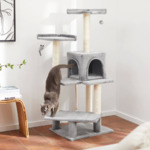 Chewy: Frisco 57-in Faux Fur Cat Tree &amp; Condo, Gray $56.92 + Free Shipping