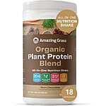 Amazon: Amazing Grass Organic Plant Protein Blend VPC, New Protein Superfood Formula, All-In-One Nutrition Shake with Beet Root, Rich Chocolate $28.88 &amp; More