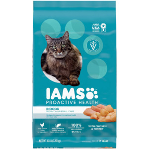 Chewy 16 lbs Iams ProActive Health Indoor Weight Hairball Care
