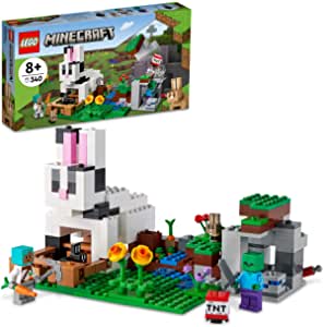 LEGO Minecraft The Rabbit Ranch 21181 Building Kit; Toy Bunny House Playset; Gift for Kids and Players Aged 8+ (340 Pieces) + Free Shipping w/ Prime or Filler $24.49