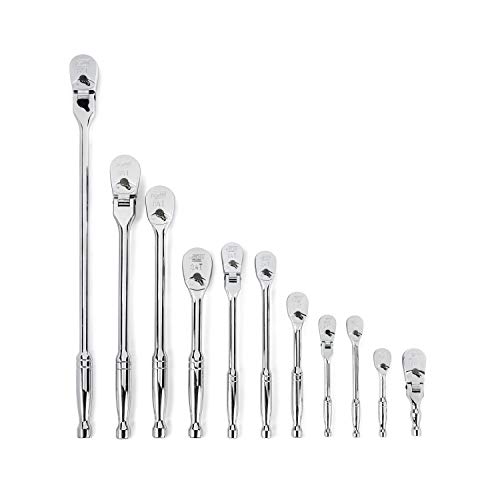 GEARWRENCH 11 Piece 1/4", 3/8" & 1/2" Drive 84 Tooth Mixed Teardrop Ratchet Set - 81296A-07 $270.94 at Amazon