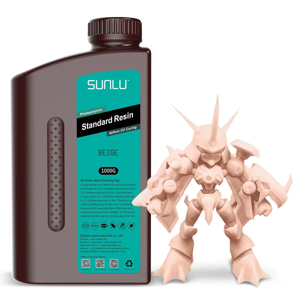 6 Bottles (1000g each) of Sunlu Standard Resin for SLA 3D Printers ($17 ...