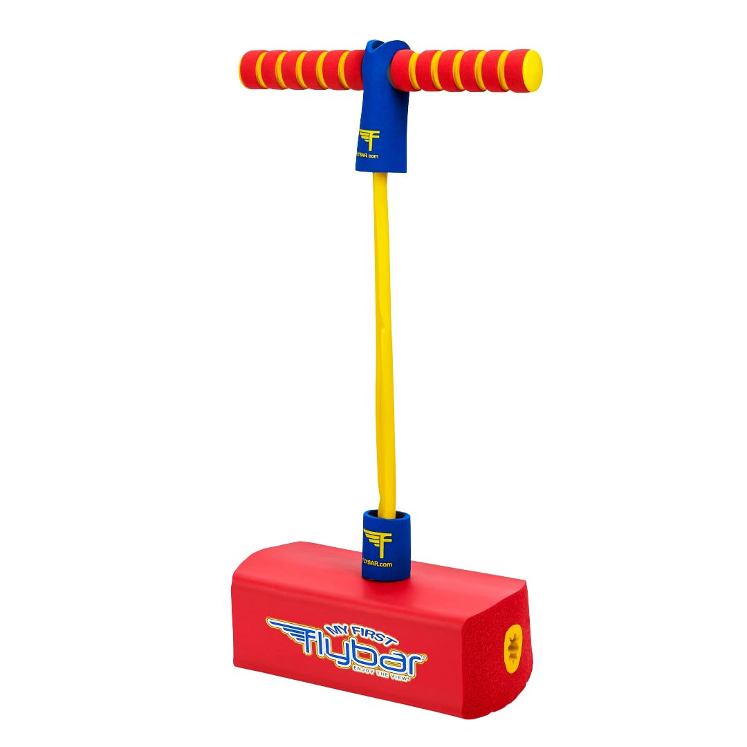Flybar My First Foam Pogo Jumper for Kids Fun and Safe Pogo Stick for Toddlers, Durable Foam and Bungee Jumper for Ages 3 and up, Supports up to 250lbs (Red) $11.47