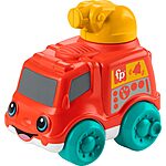 Fisher-Price Baby Toy Chime &amp; Ride Fire Truck Push-Along Vehicle with Fine Motor Activities for Infants Ages 6+ Months $4.99