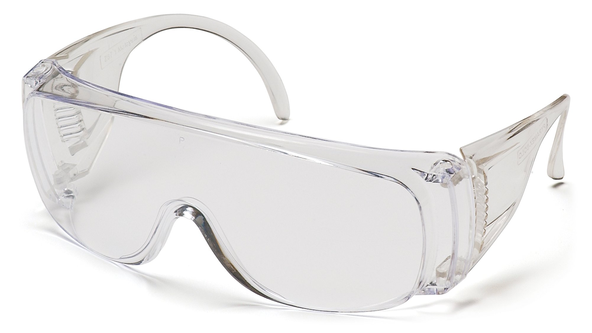 Pyramex Solo Jumbo Safety Eyewear Clear Lens Clear Frame, Jumbo Size(for Use Over Prescription Glasses) $1.99