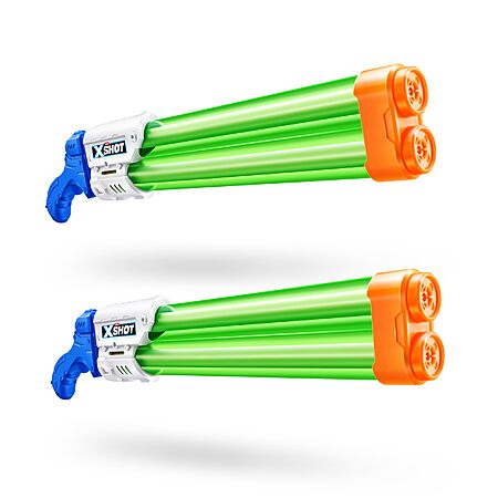 XSHOT Large Dual Stream Water Blaster 2 Pack by ZURU Dual Play Water Toy, Dual Stream Blaster, Big Water Toy for Children, Teen and Adults $6.49