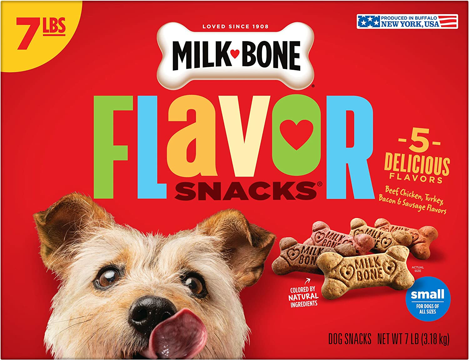 Milk-Bone Flavor Snacks Dog Treats, Small Biscuits, 35 pounds $44.94