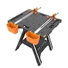 WORX Pegasus Work Table Saw Horse 31-in L x 32-in H Black, Orange Plastic Portable Work Bench Lowes.com - $99