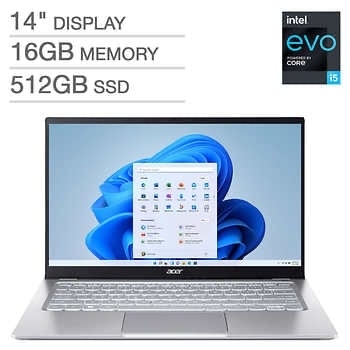 Acer Swift 3 14" Intel Evo Platform Laptop - 12th Gen Intel i5-1240P  - 1080p - Windows 11 - $799.99